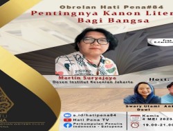 Diskusi SATUPENA Membahas Pentingnya Kanon Literasi Bagi Bangsa Menghadirkan Martin Suryajaya
