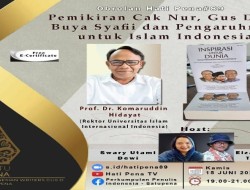 Diskusikan Pemikiran Islam Cak Nur, Gus Dur, dan Buya Syafii, SATUPENA Hadirkan Komaruddin Hidayat