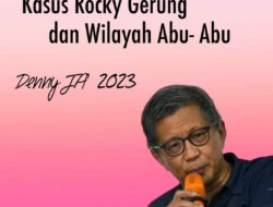 OPINI Denny JA: Kasus Rocky Gerung dan Wilayah Abu-abu