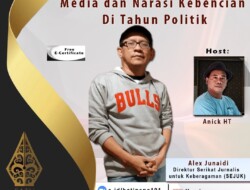 Perkumpulan Penulis SATUPENA Diskusikan Media dan Narasi Kebencian di Tahun Politik