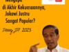 Denny JA: Mengapa Jokowi Justru Populer di Akhir Kekuasaannya?