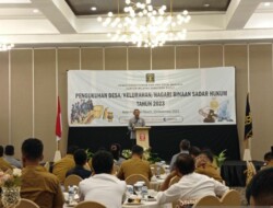 Kukuhkan 16 Nagari dan Kelurahan Sadar Hukum 2023 di Sumatra Barat, Haris Sukamto: Untuk Tingkatkan Budaya Hukum
