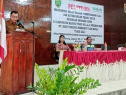 Sejumlah 30 Orang Pelaku UMKM di Barito Timur Mengikuti Pelatihan Mengayam Rotan