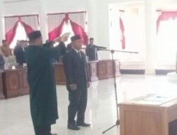 Pengambilan/Pengucapan Sumpah/Janji PAW Anggota DPRD Barsel Nahwan Masa Jabatan 2019 – 2024