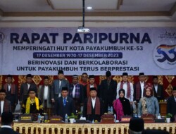 Peringati HUT Kota Payakumbuh Ke-53 DPRD Gelar Paripurna