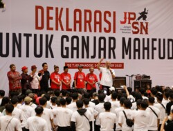 Ribuan Pesilat Deklarasikan Dukungan untuk Ganjar-Mahfud di Pilpres 2024