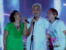CAPRES Ganjar Pranowo Tampil di Konser 39 Tahun Slank di Prambanan, Jawa Tengah