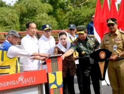 Presiden Jokowi Resmikan Jembatan Tajum Margasana