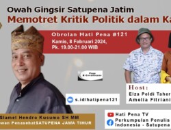 SATUPENA Hadirkan Slamet Hendro Kusumo Pada Diskusi Memotret Kritik Politik Dalam Pameran Lukisan dan Karya Seni Visual
