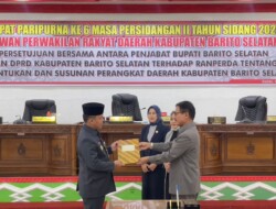 DPRD Barsel Setujui Raperda Tentang Pembentukan dan Susunan Perangkat Daerah
