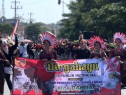 Forum Pedagang Candi Borobudur Bersatu Gelar Kirab Budaya, Menyambut HUT Ke – 79 Republik Indonesia