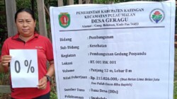 Peduli Kesehatan Masyarakat Geragu, Kades Priyani Bangun Gedung Posyandu