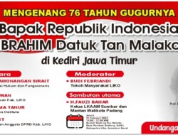 Mengenang Gugurnya Bapak Republik Indonesia Tan Malaka digelar 21 Februari di Pandam Gadang