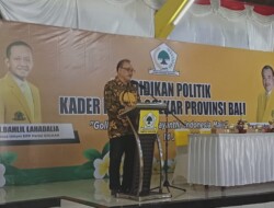Golkar Bali Genjot Kualitas Kader, Sugawa Korry: Adaptif dan Loyal adalah Kunci