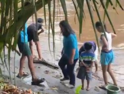 Akibat Curah Hujan Tinggi,  Air Sungai Kali Pelus dan Kali Pangkon Keruh dan Bercampur Lumpur