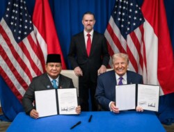 Presiden Prabowo Teken Perjanjian Dagang baru dengan Donald Trump