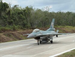 Pesawat Tempur TNI Sukses Melandas di Tol Terbanggi Besar – Pematang Panggang – Kayu Agung