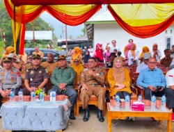 Bupati Hendrajoni Letakkan Batu Pertama Pembangunan Jembatan Gantung Pelagai Gadang Rampes
